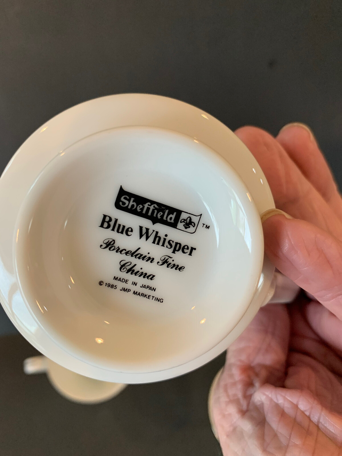 Vintage Sheffield Blue Whisper Porcelain Bone China 6 Tea Coffee Cups 1985 Japan