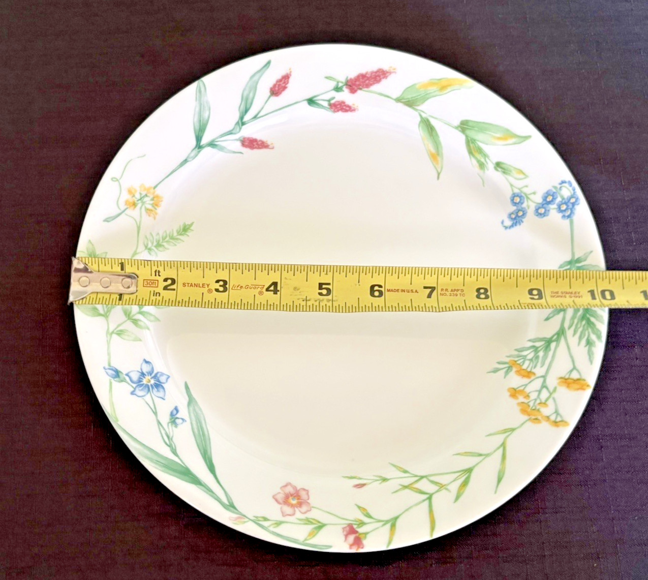 22-Pc Corelle My Garden-10 Dinner/6 Salad Plates, 3 Cups, Creamer & Sugar Dish