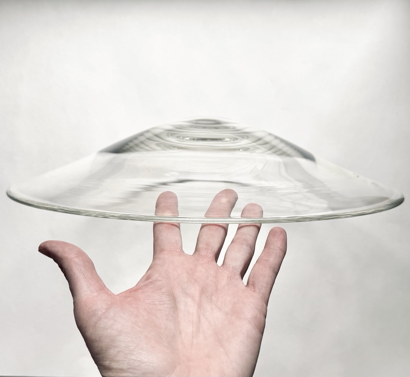 Huge Vintage Steuben Glass Minimalist Centerpiece Bowl 15.5 In. Rare Design MCM