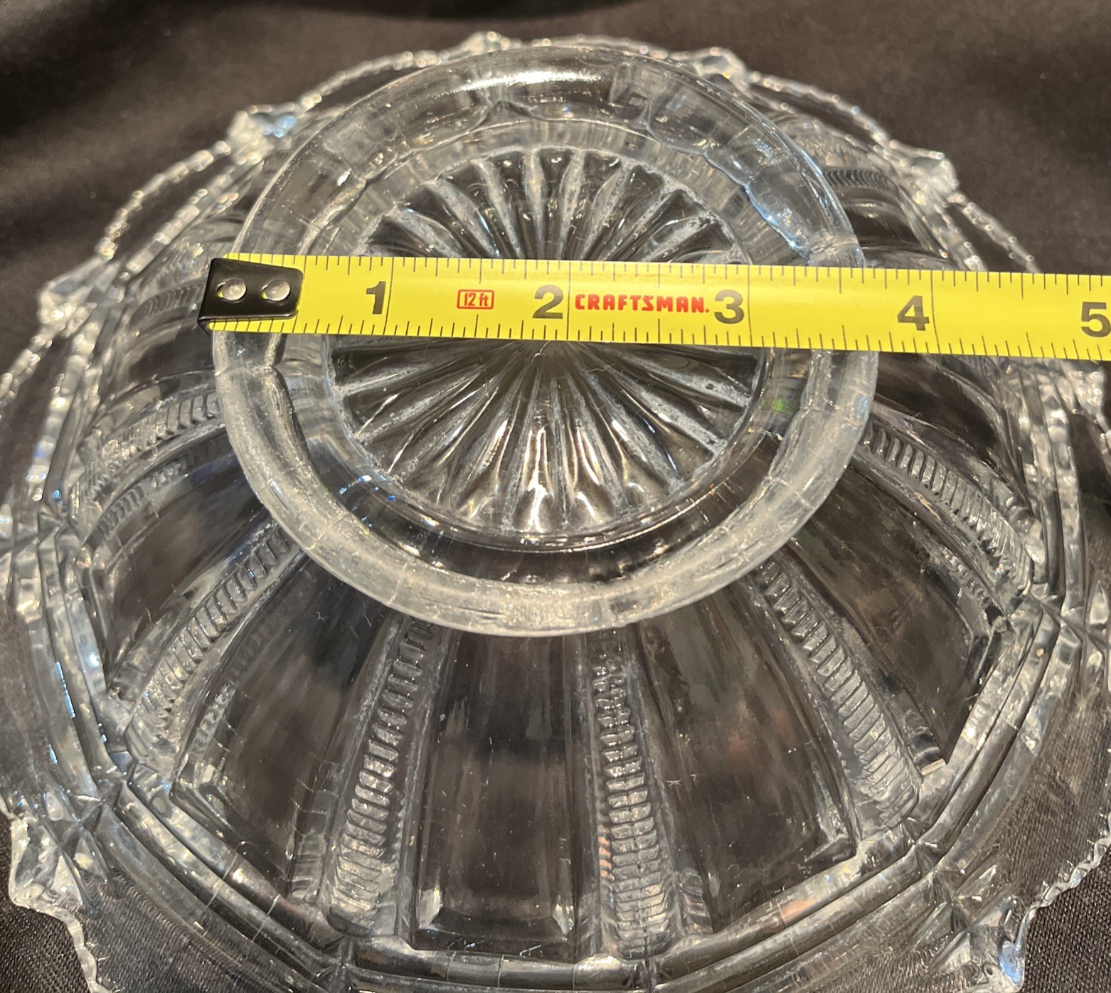 Antique Paris Bryce Higbee And Company Early American, Pattern Glass Bowl