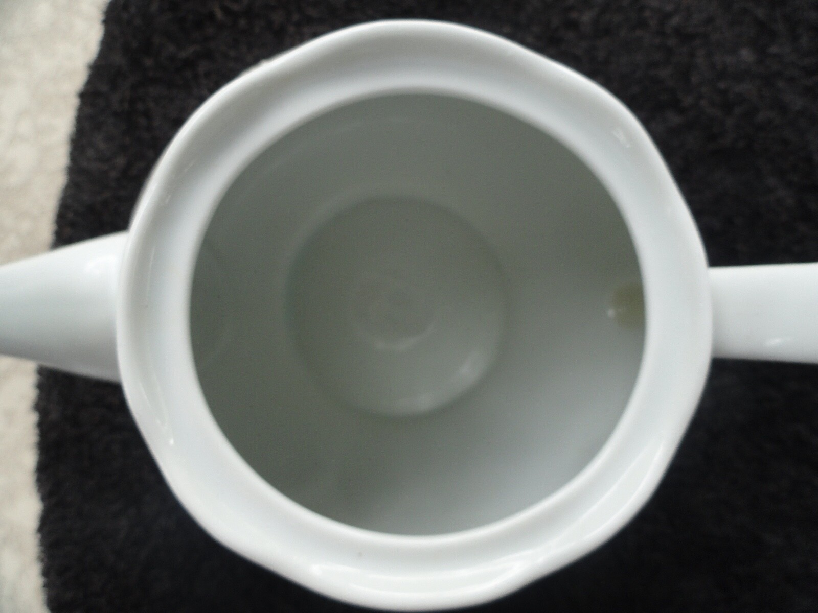 Dansk Ivy Embossed Fruit and Leaves Pure Solid All White Lidded Teapot