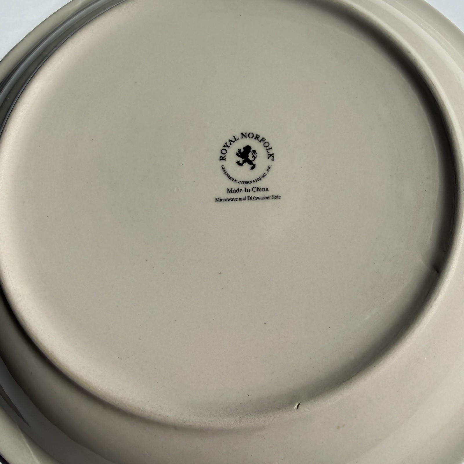 Royal Norfolk Mambo Swirl Ceramic Blue Center Dinner Plate 10 1/2” Set of 6