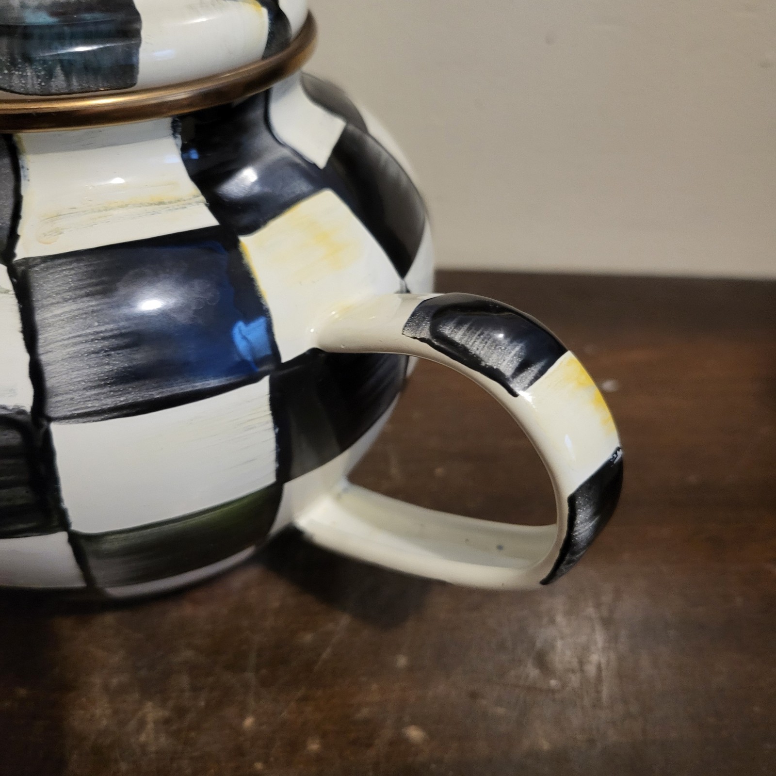 MacKenzie-Childs Courtly Check 4-Cup Teapot