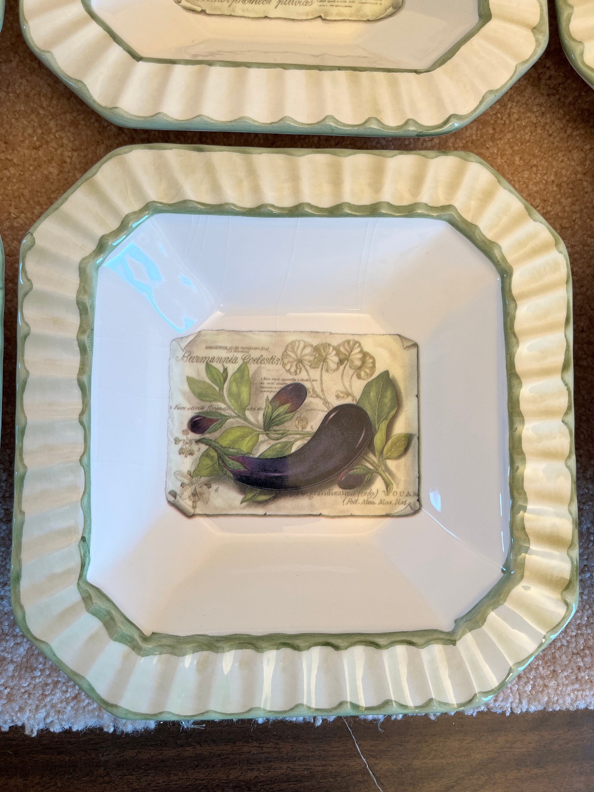 Zrike Sorrento Square Pasta Soup Bowls-set of 6