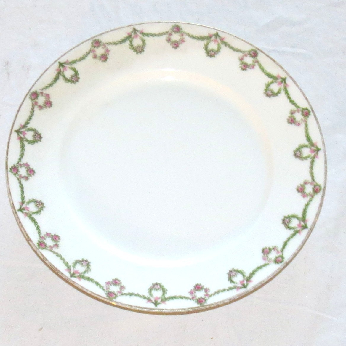 CA Charles Ahrenfeldt Limoges Rose Garland 7.3/8 inch Salad Plate