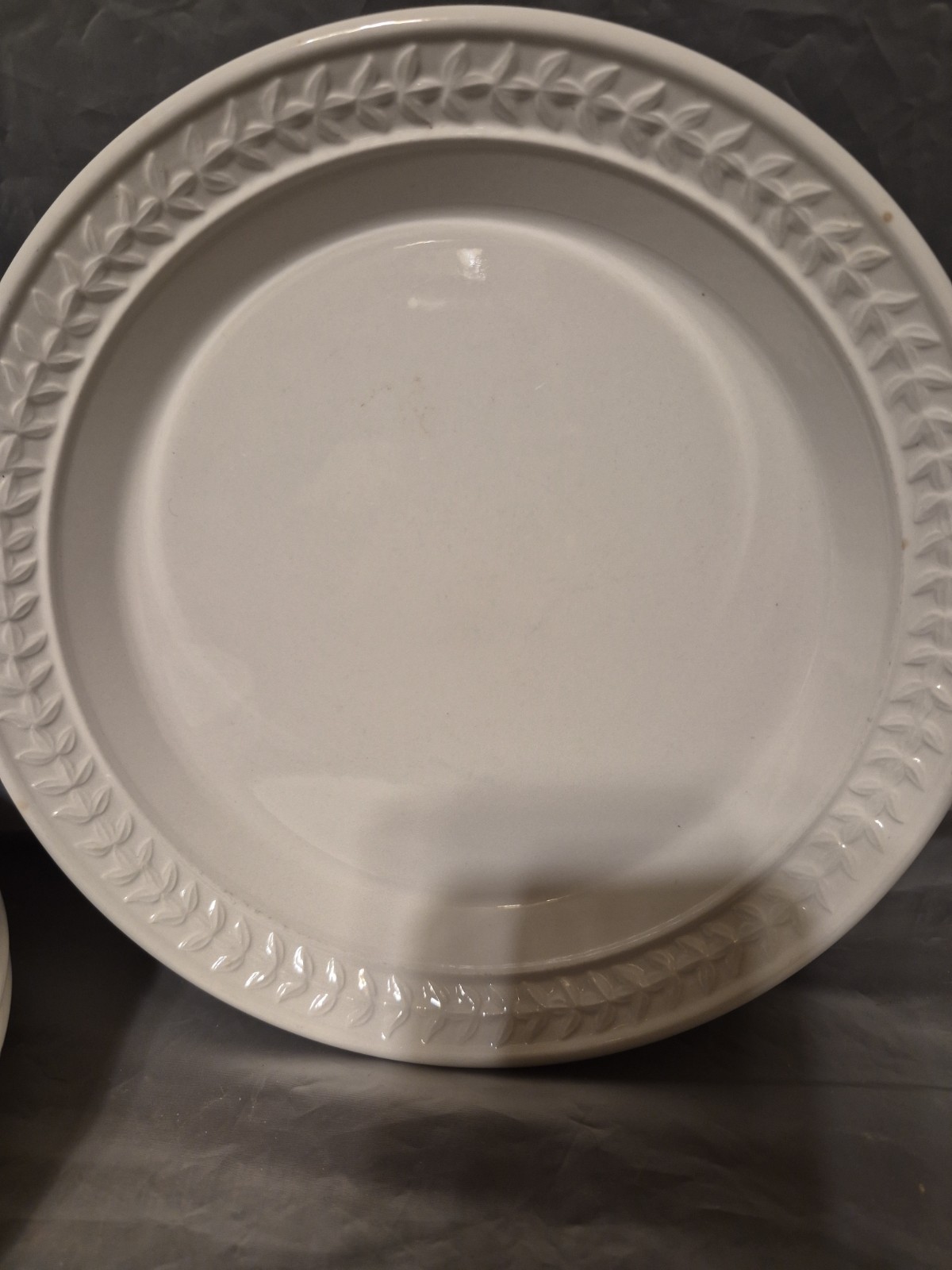 Portmeirion Options Salad Plates Set Of 5 Made In Britain White Preowned Flaws