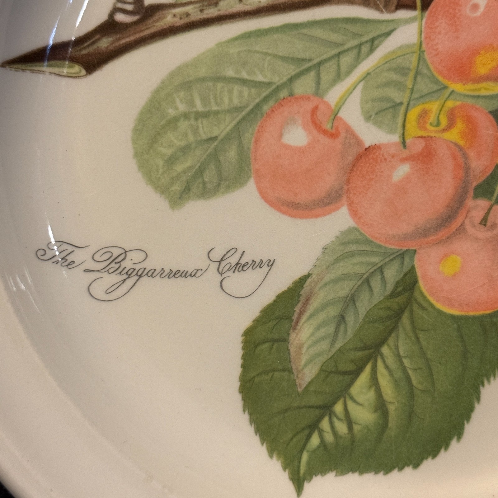 Portmeirion Pomona 2 Dinner Plates Currant & Peach 1 Salad Cherry No Border Engl