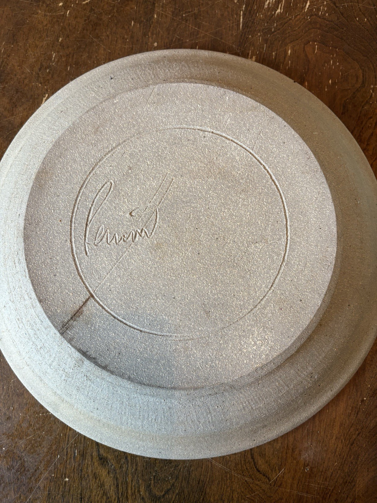 Pottery Jim Reinert Studio Art Stoneware Fish Platter Bowl Home Decor Neutral