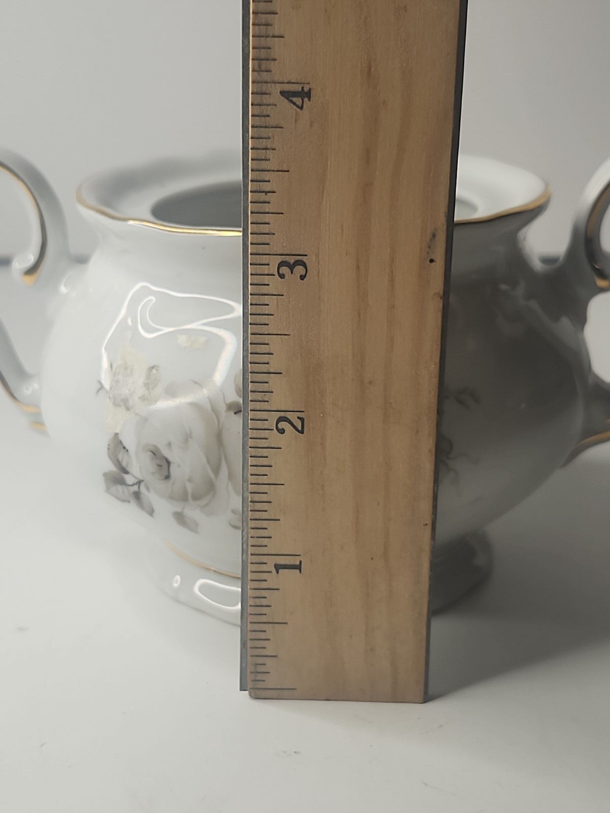 Vintage Winterling Bavaria Empress Sugar Bowl Floral Porcelain Gold Trim
