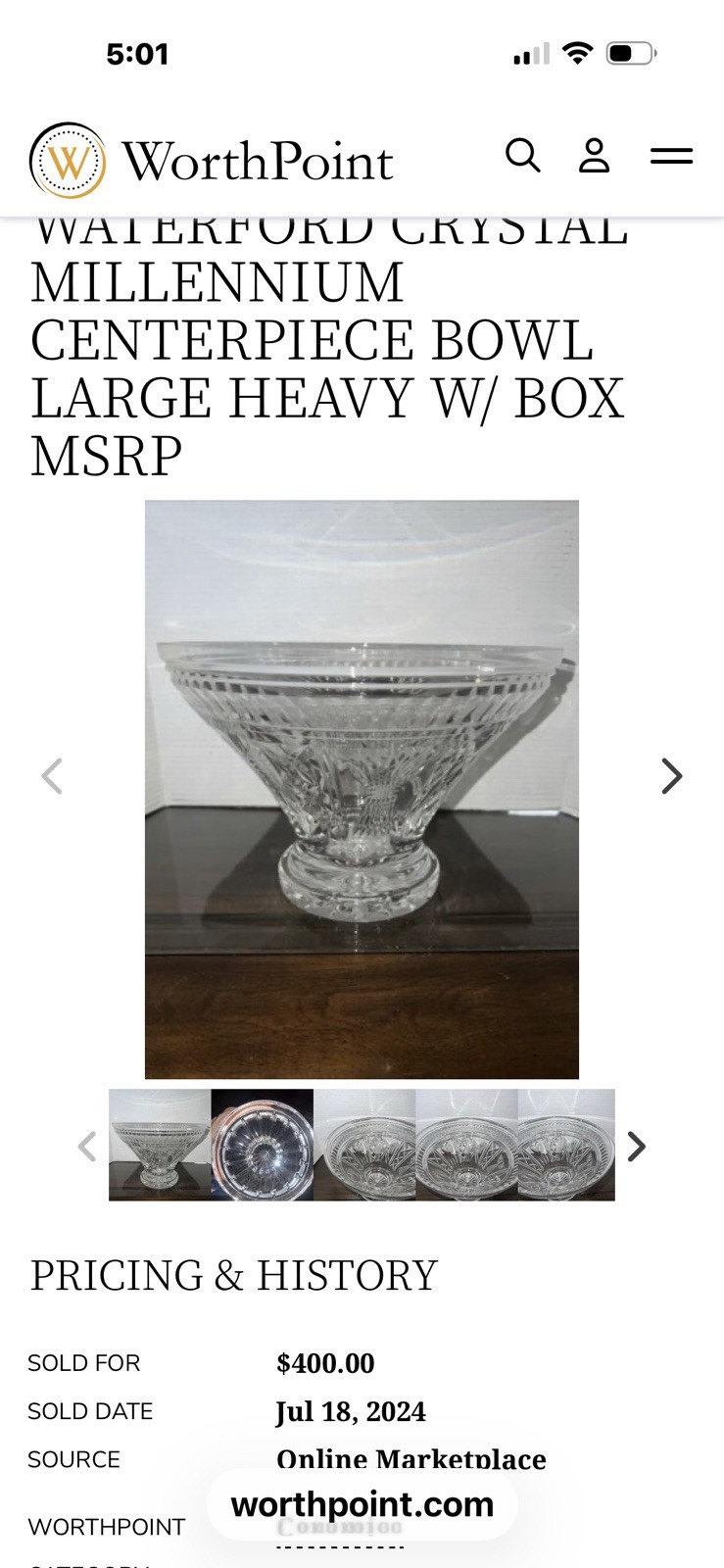 Waterford RARE Millennium 2000 Huge Centerpiece Bowl 11″ Signed By Connolly A+