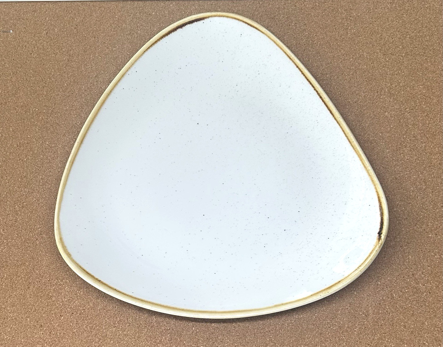 BARLEY Triangle Serving Platter 12″ Stonecast Churchill England Restaurant Ware