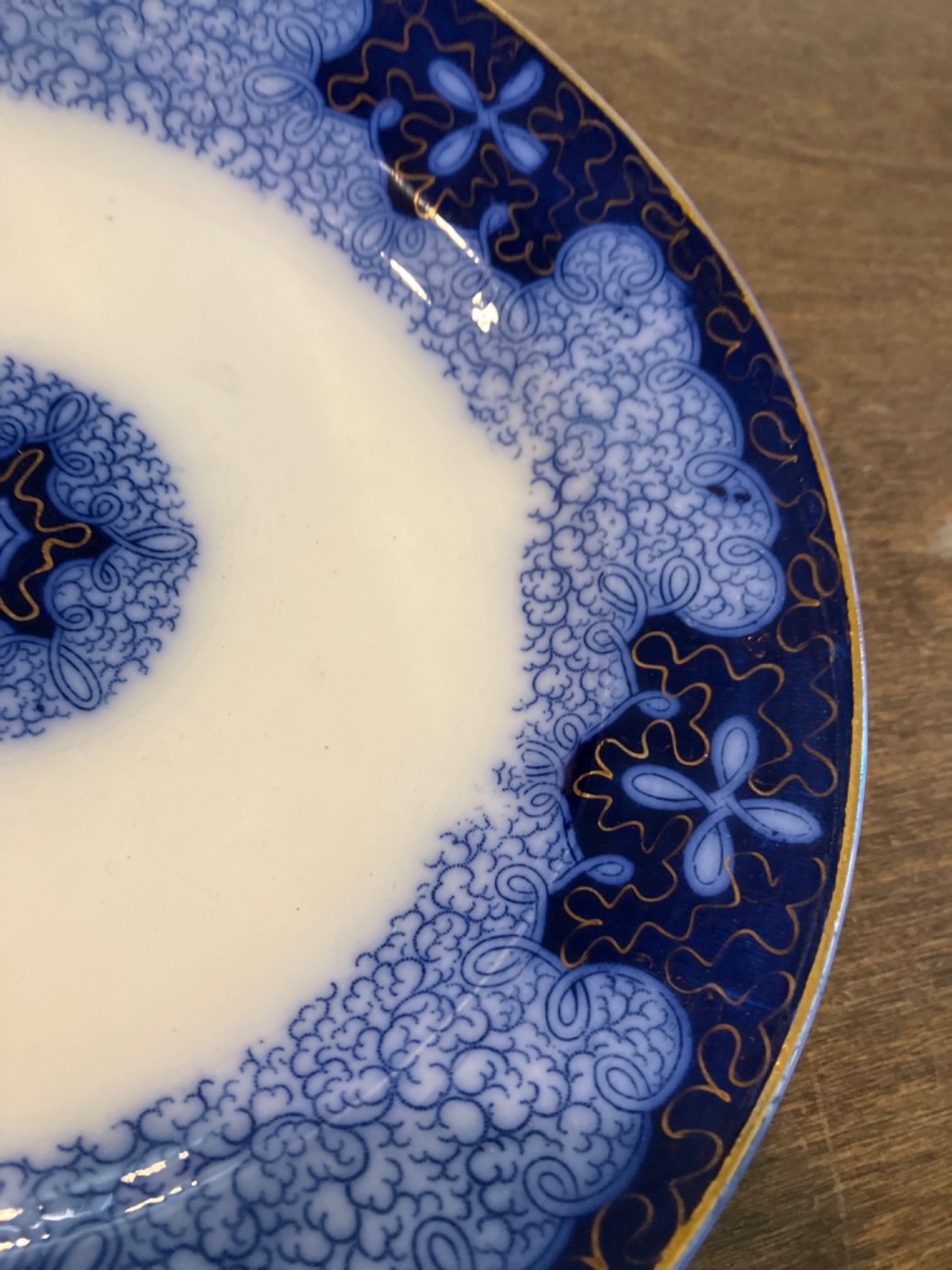 Blue Persian Moss Gold Salad Plate – Germany – 7 7/8″