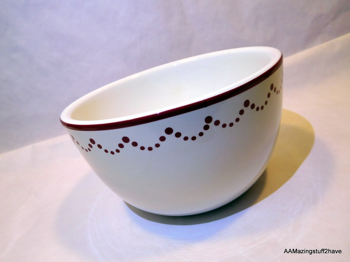 Holiday Home International Products Bowl Decor Reindeer Red & White 3”x5”