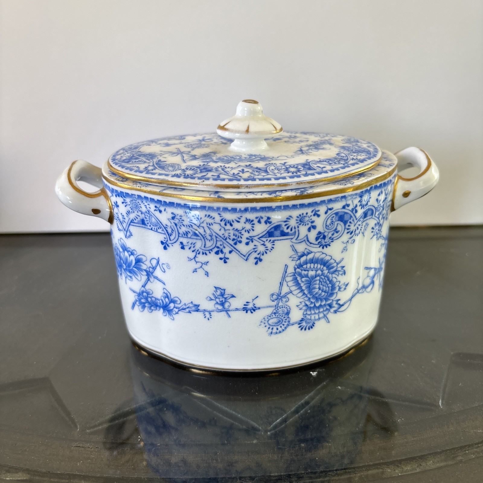 Minton Melton Pattern Blue Transferware Pieces