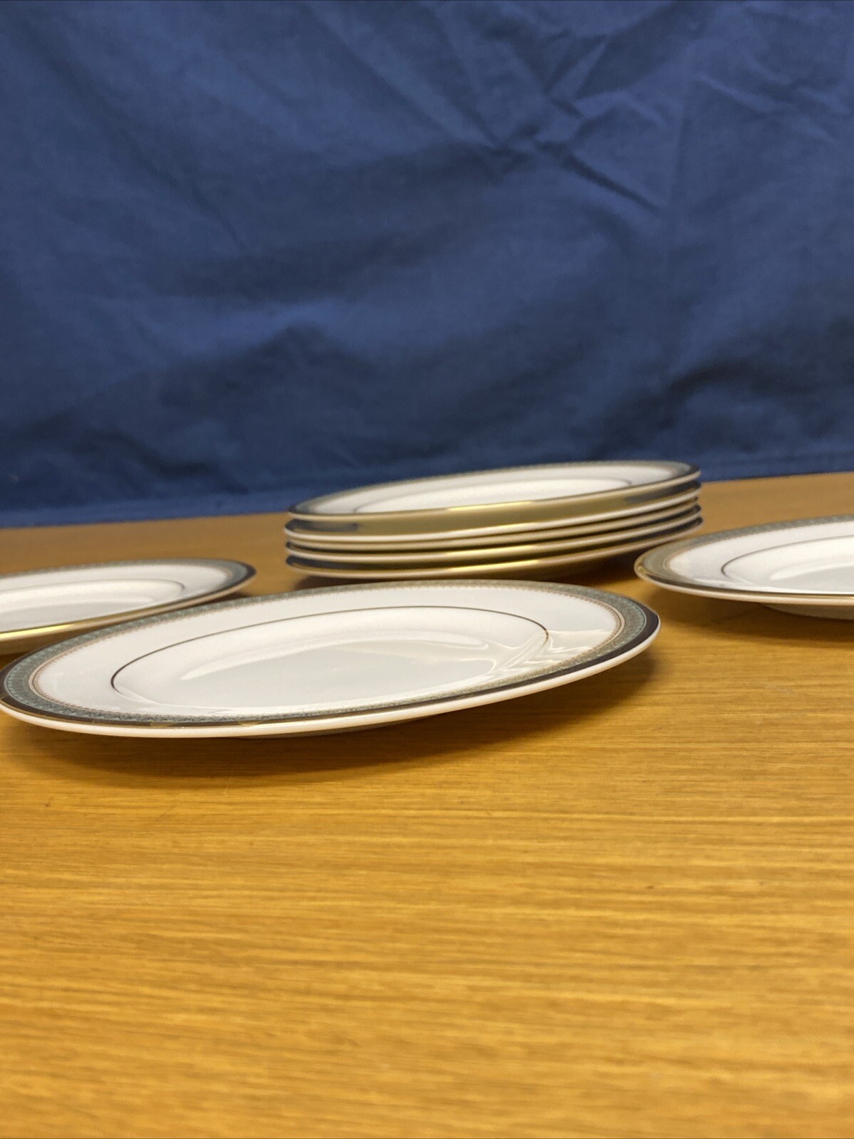 8 Royal Doulton England Clarendon 6 1/2” Bread Plates