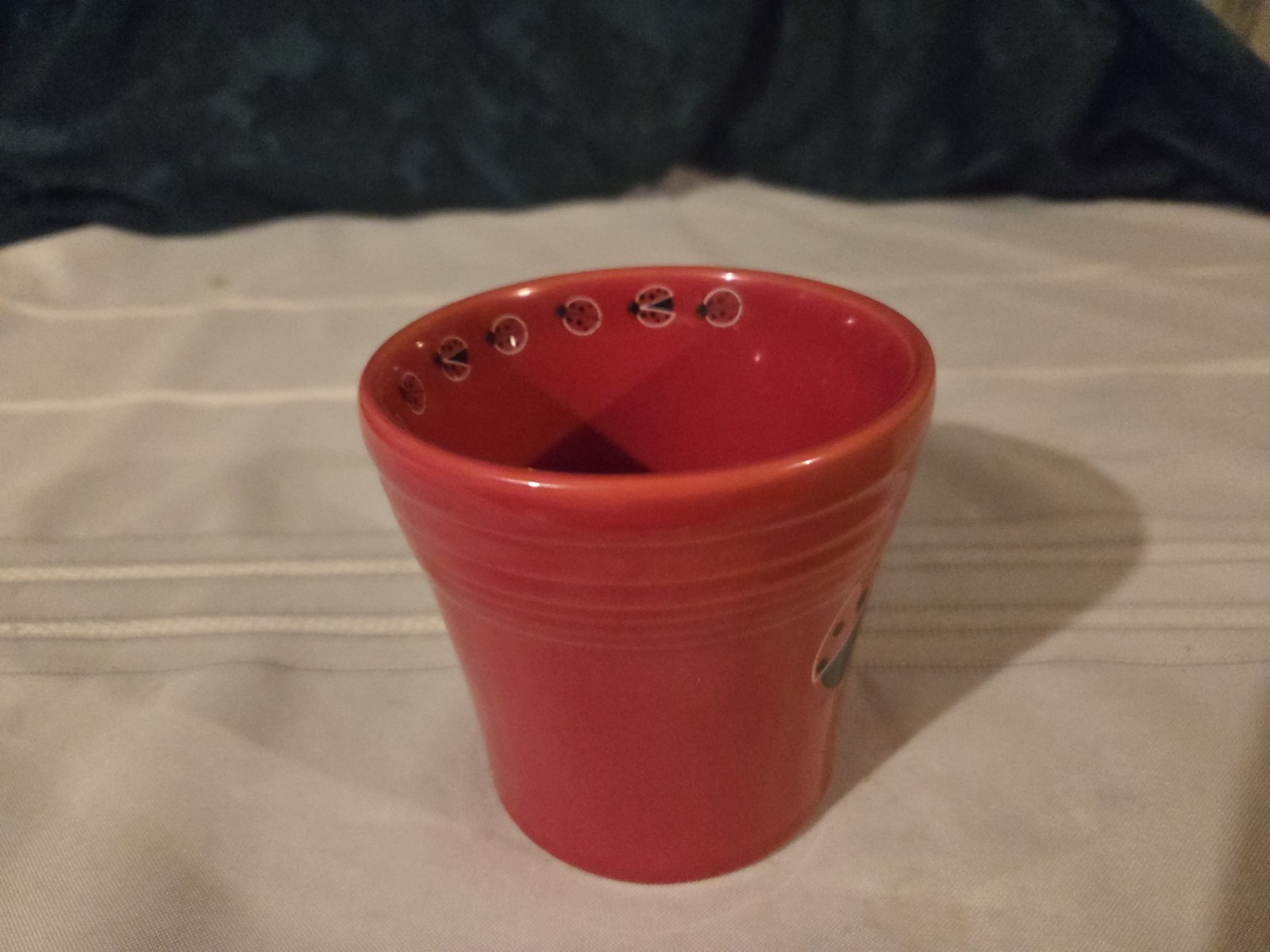 HLC Fiesta Scarlet Red Ladybug Tapered Mug Coffee Cup 15 oz.