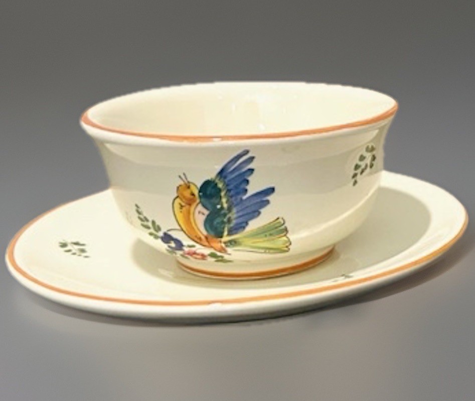 (2) Bird Of Paradise By Gialletti Pimpinelli Plat Du Jour Cup/Saucer ITALY