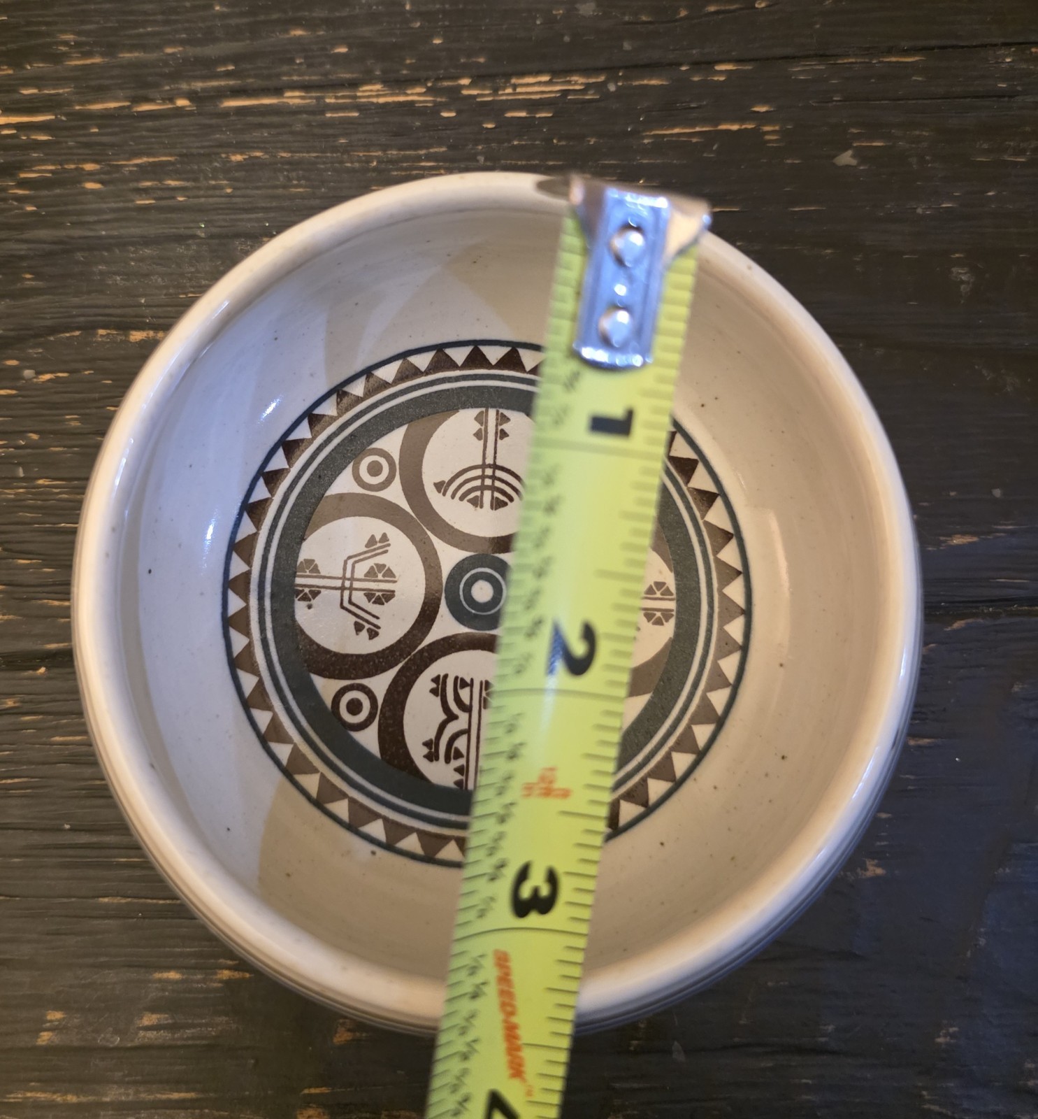Peter Winquist Inari Pentik Original Grey Ceramic Bowl Finland Scandinavian 1979