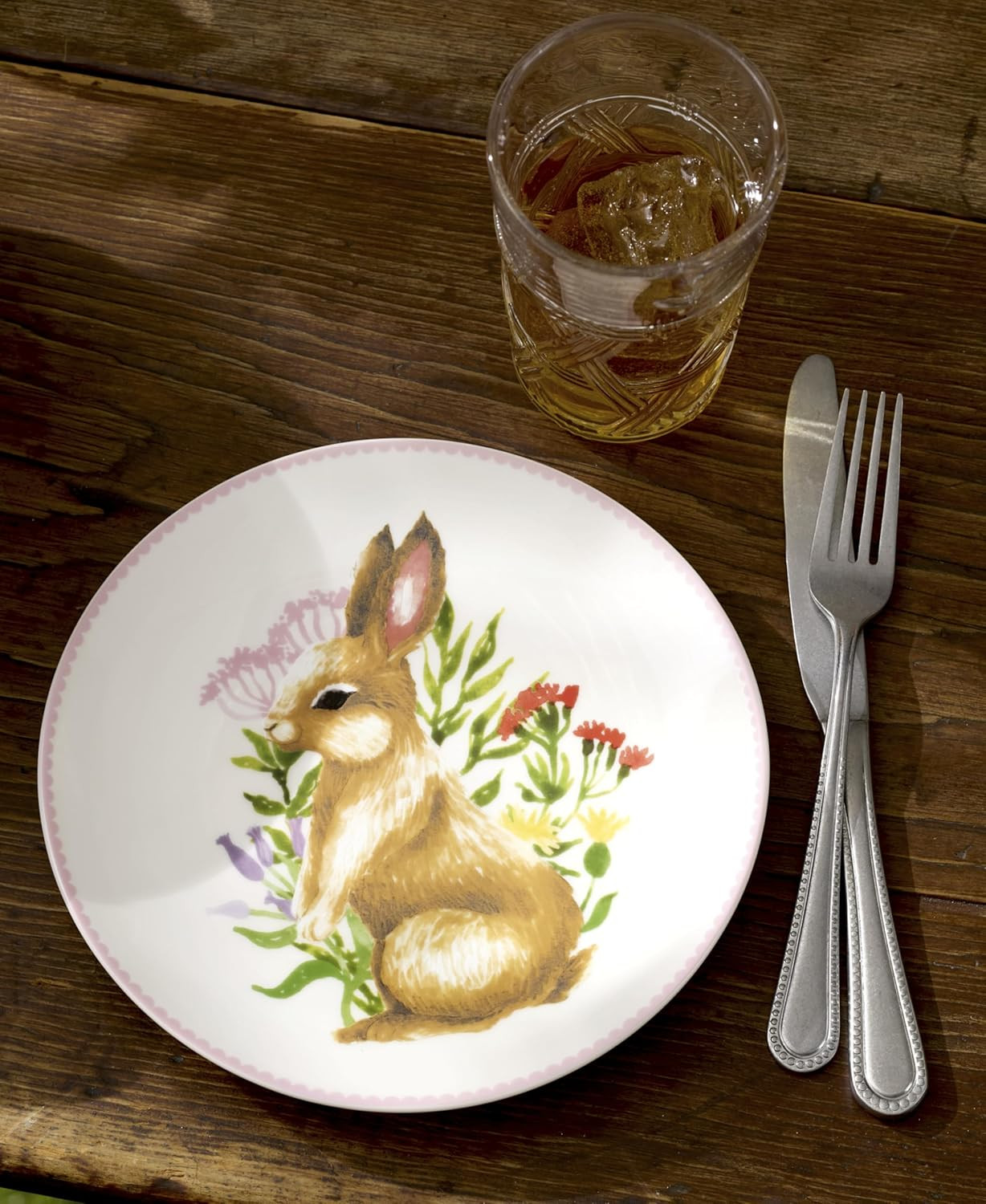 897155 Bunny Accent Plates, Set of 4