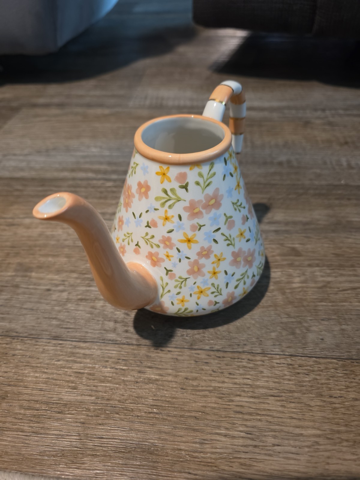 MacKenzie-Childs Posie Patch Ceramic Teapot