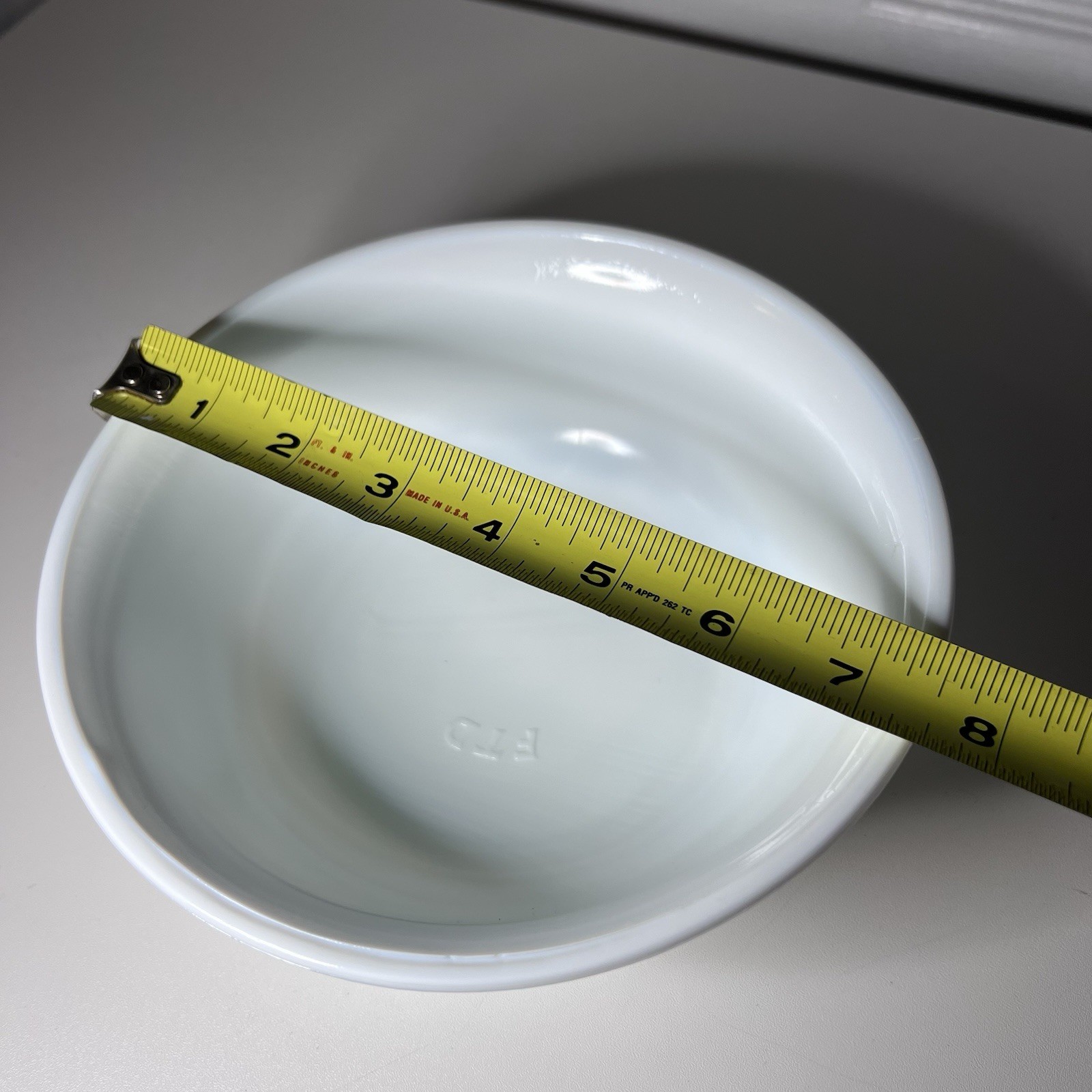 Vintage 1979 FTD Milk Glass Floral Bowl