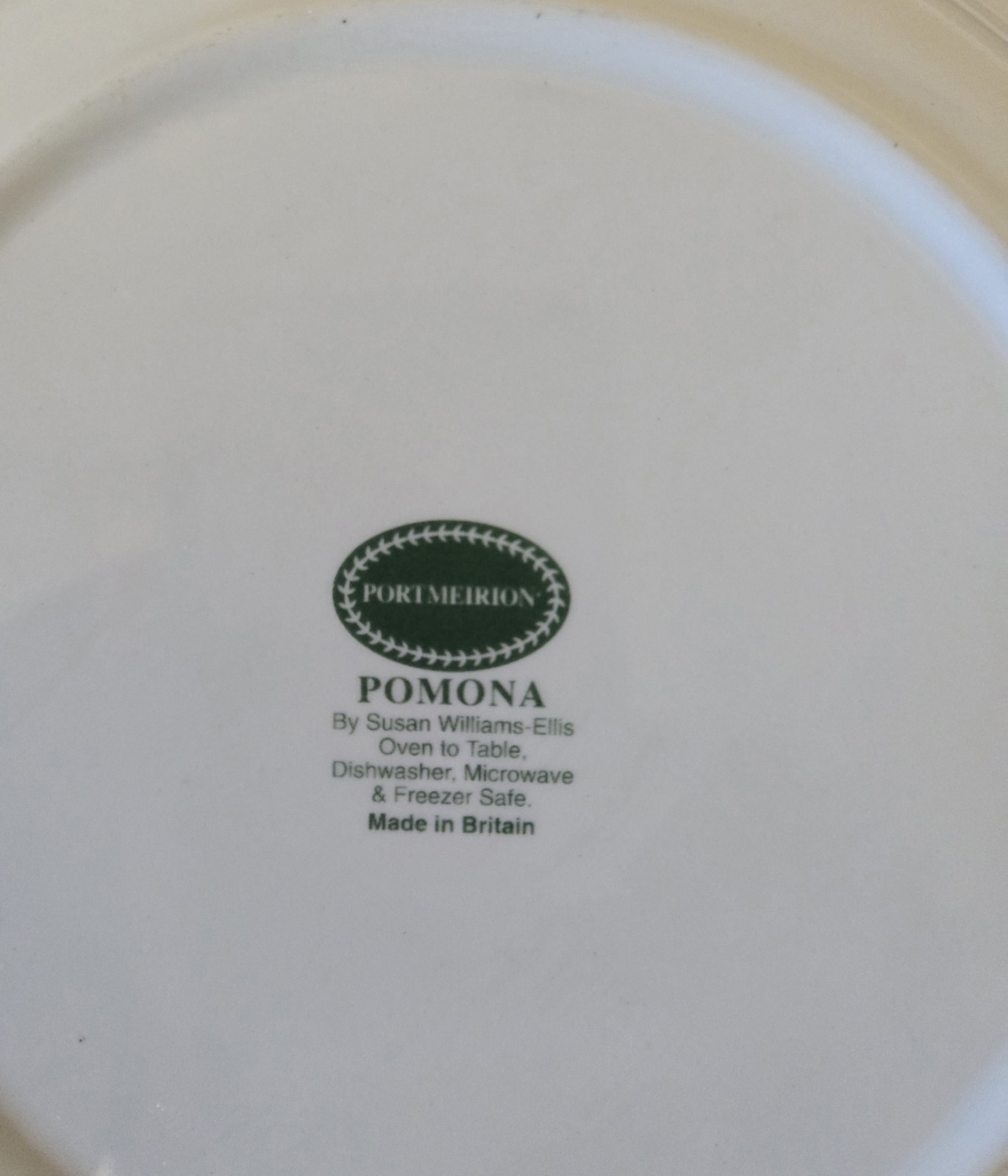Set of 4 Vintage Portmeirion England Pomona Plates 7.35″ Apricot Apple Pear