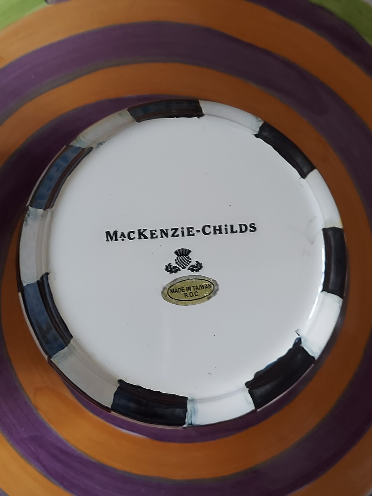 MacKenzie-Childs Courtly Check Sugar Bowl & Lid