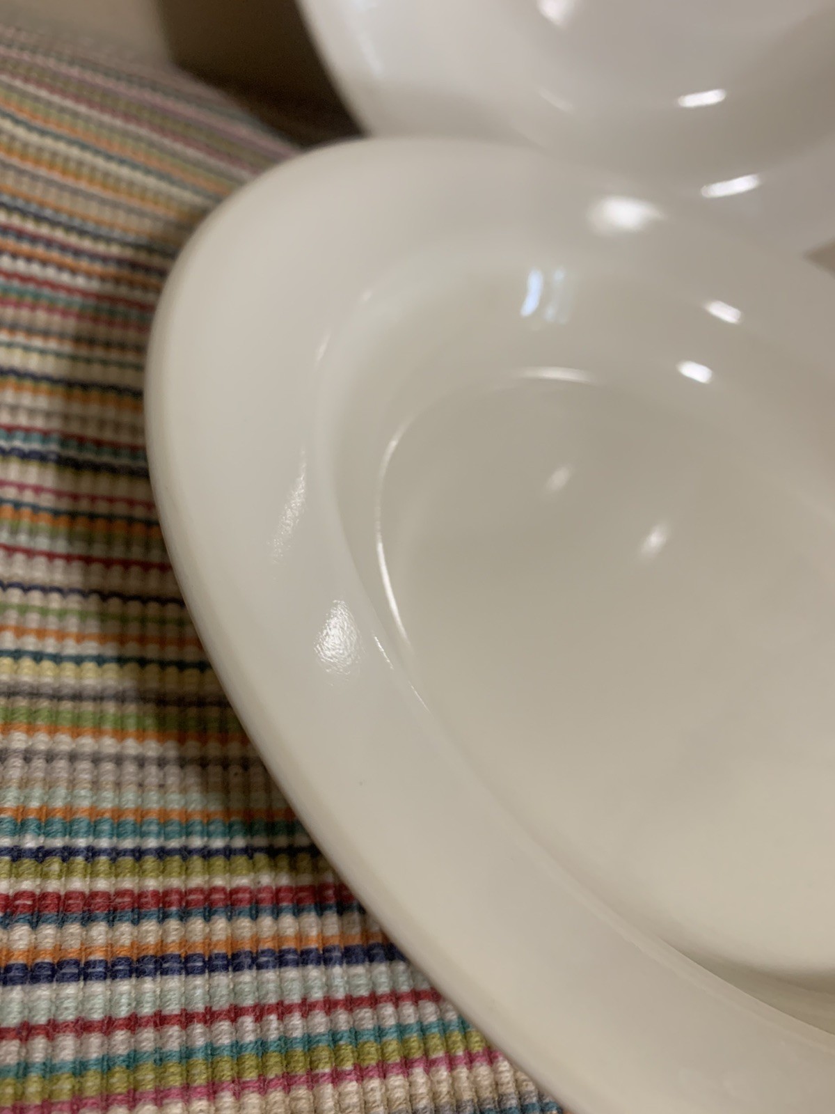 Vintage Corelle Sandstone Beige 9″ rimmed lunch luncheon salad plates 2 PIECES