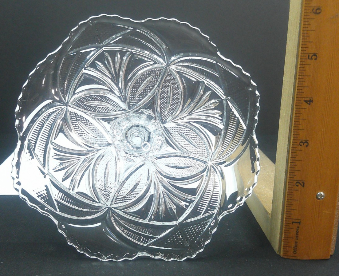 Bryce, Higbee, & Co, Monarch / Beautiful Lady, c1902, EAPG, Almond Tray, ExCd
