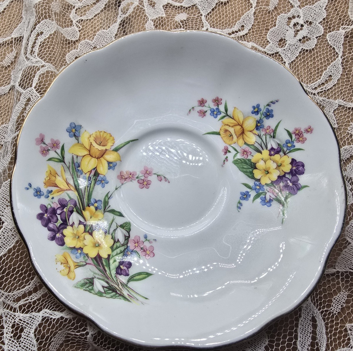 Lot antique & vintage FLoral China plate Creamer saucer trinket pitcher sugar