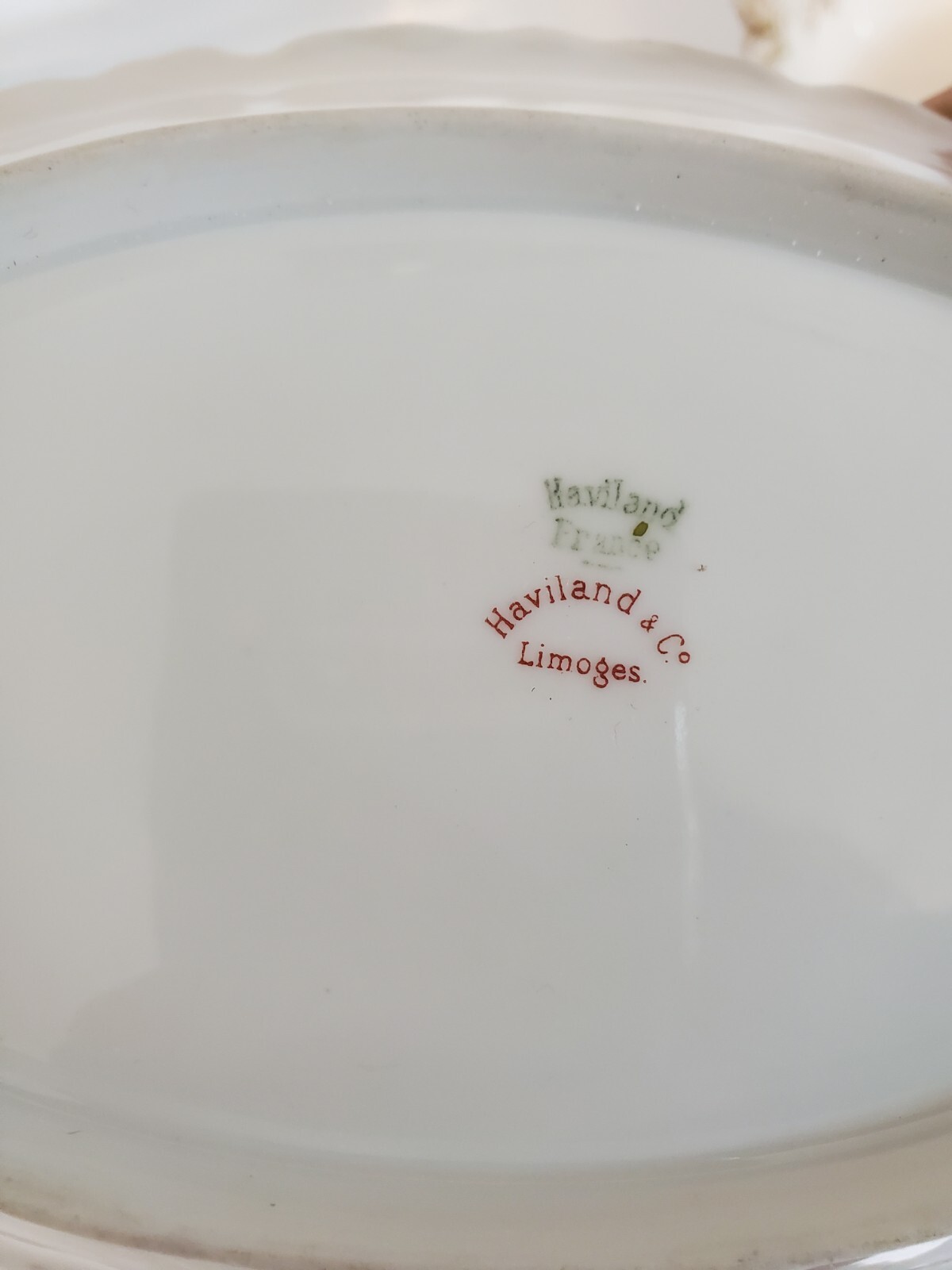 Haviland Limoges 3 Pcs Set w/ Gravy boat & 2 Bowls Floral Band Gilt Trim