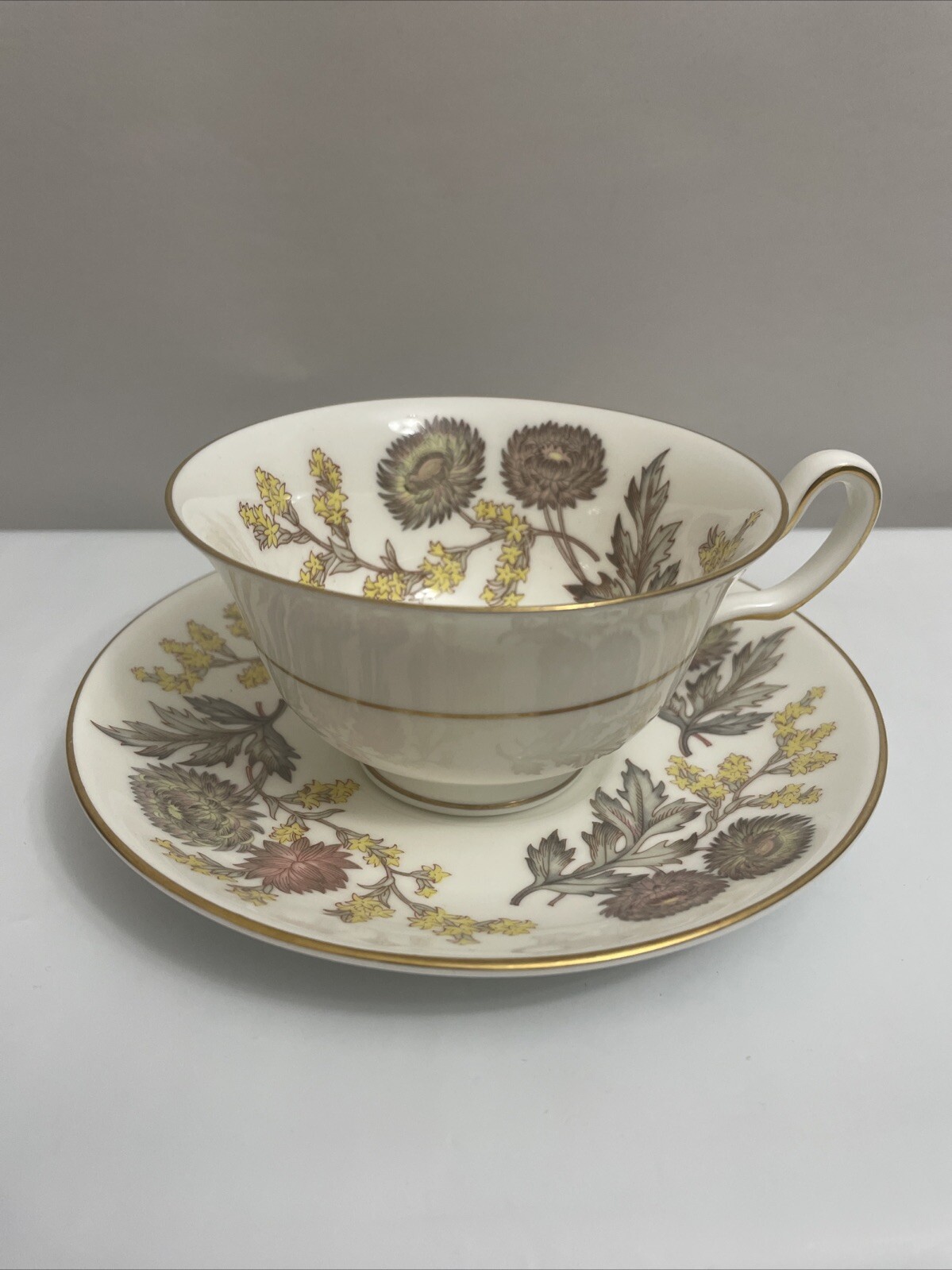 VINTAGE WEDGWOOD TEA CUP & SAUCER “LICHFIELD”- BONE CHINA – ENGLAND