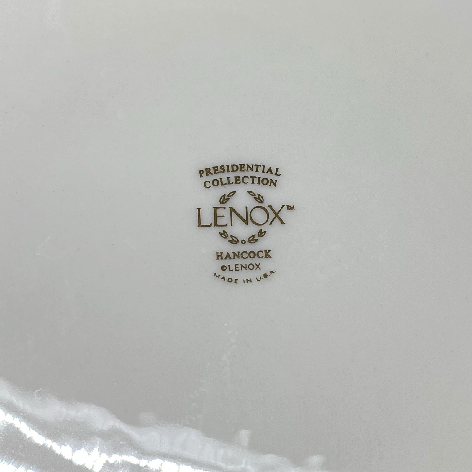 Lenox Presidential Collection Hancock 10 1/2” Dinner Plates Set Of 4 USA Gold
