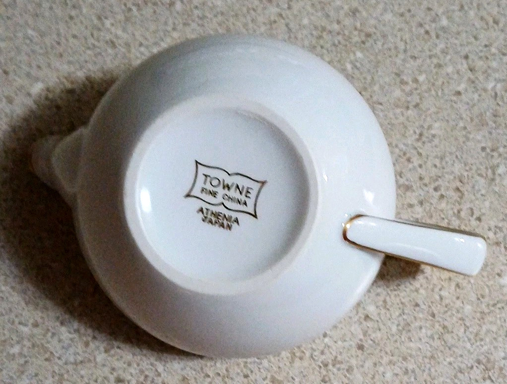 Vintage Towne “Athenia” Fine China Of Japan Creamer