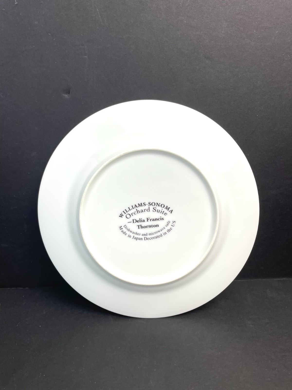 Set 4 WilliamsSonoma Orchard Suite Plates Fruit Design 7.75″ Japan Decorated USA