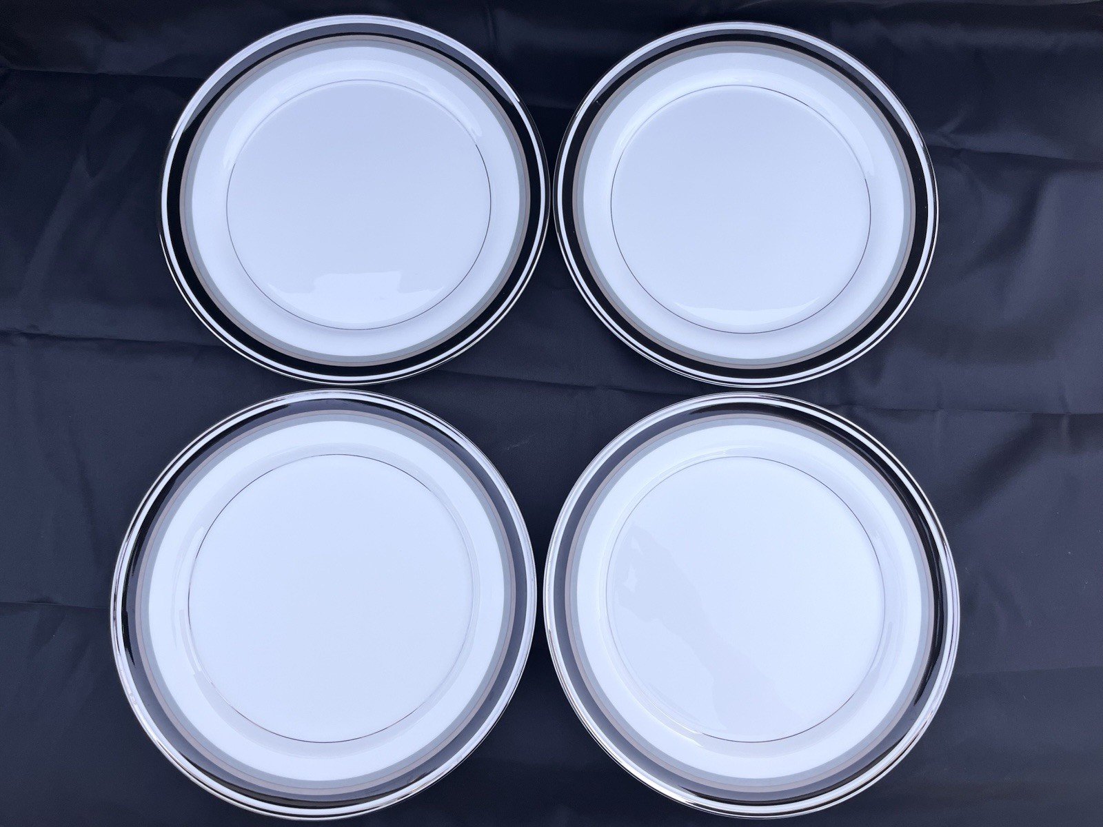Mikasa Noir Platinum Dinnerware Twelve 5-Piece Place Settings Huge 60pc Set