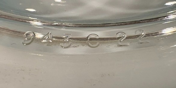 Pyrex 043 Turquoise Snowflake Oval Casserole Dish with Lid 1 1/2 qt vintage EUC