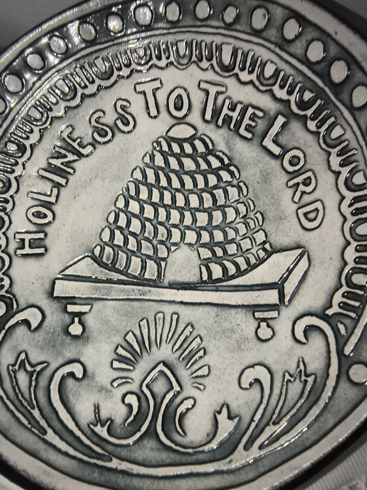 Ben Behunin Ceramic Bowl Holiness To The Lord Happy Bowl LDS Mormon Beehive Utah