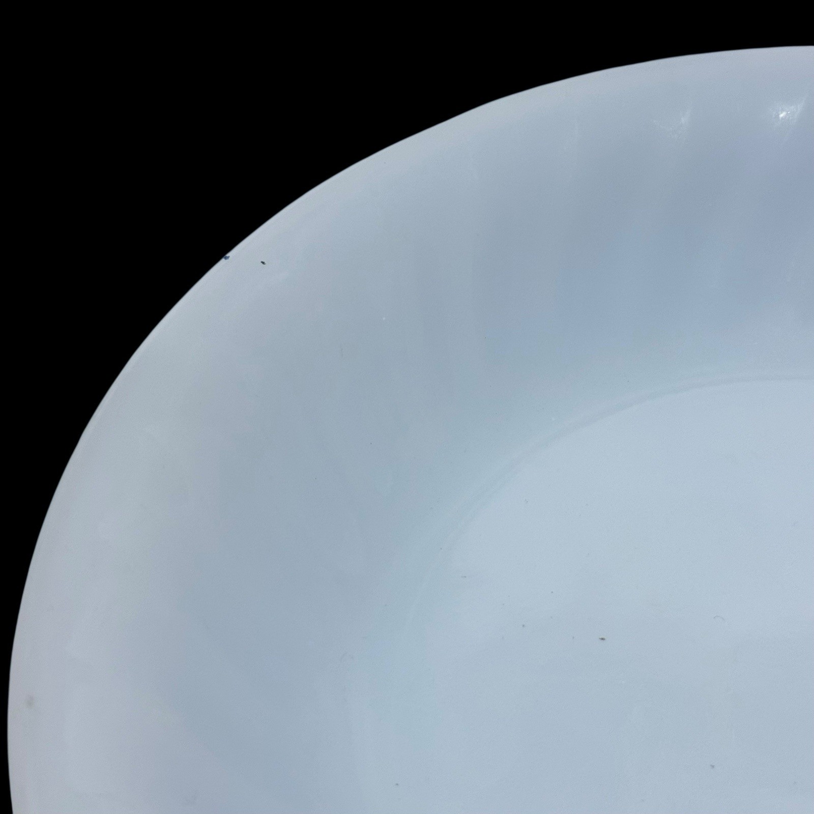 Set Of 4 Vtg Fire King blue swirl azurite 7.5″ flat soup bowls retro mcm Preown