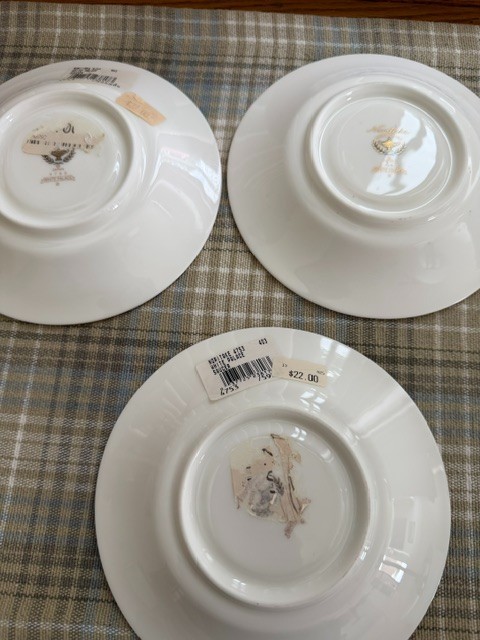 Noritake White Palace 4753 -1 SALAD, 3 SAUCERS, 2 BREAD PLATES NWT PERFECT