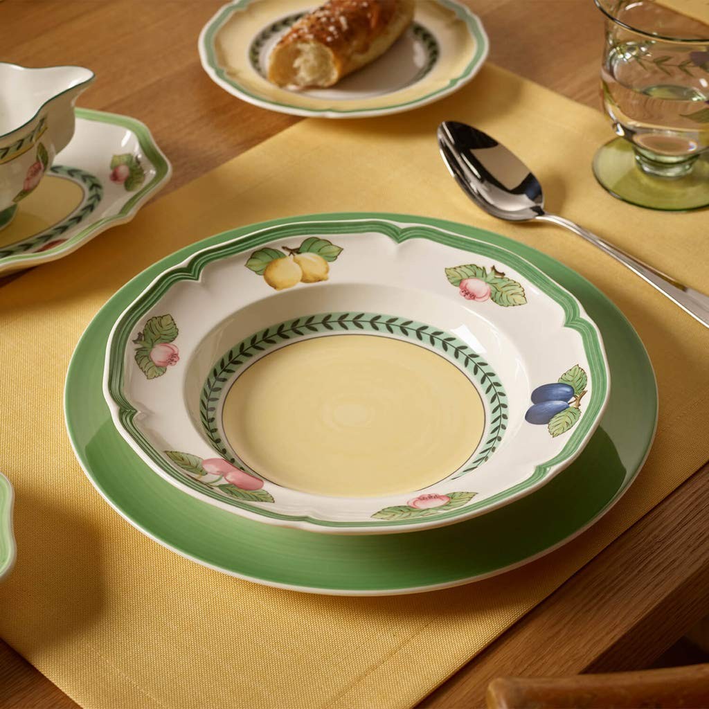 Villeroy & Boch Soup Plate French Garden Fleurence 9 in White/Multicolored