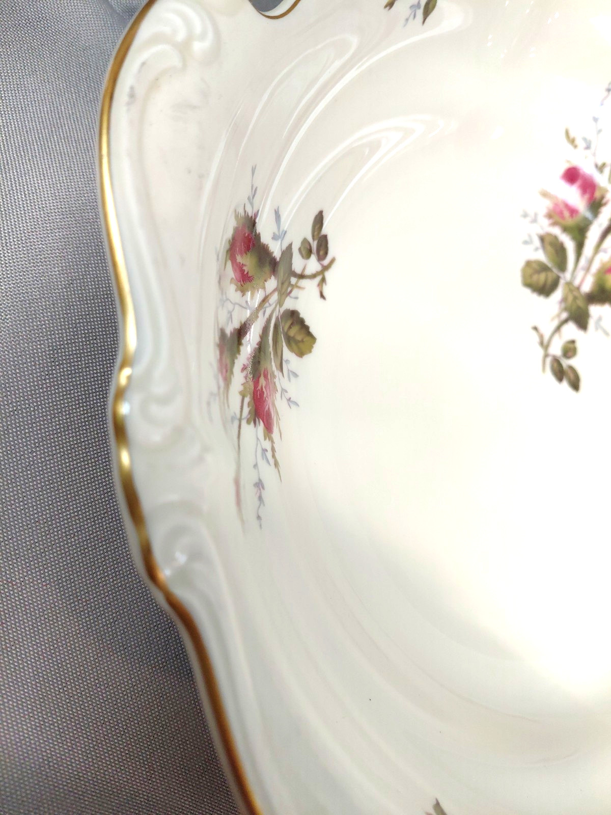 Rosenthal Moss Rose Pompadour 11 Inch Round Vegetable Bowl