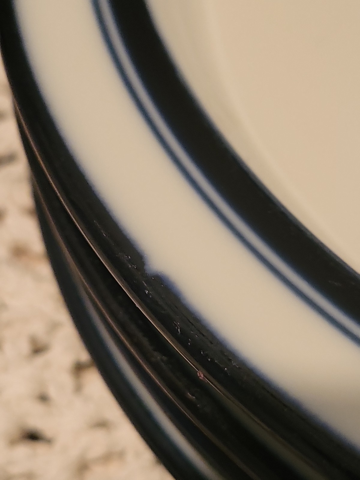 Dansk Christianshaven Blue Bistro Salad Dessert Plates Set of 4 Japan 8 3/4″