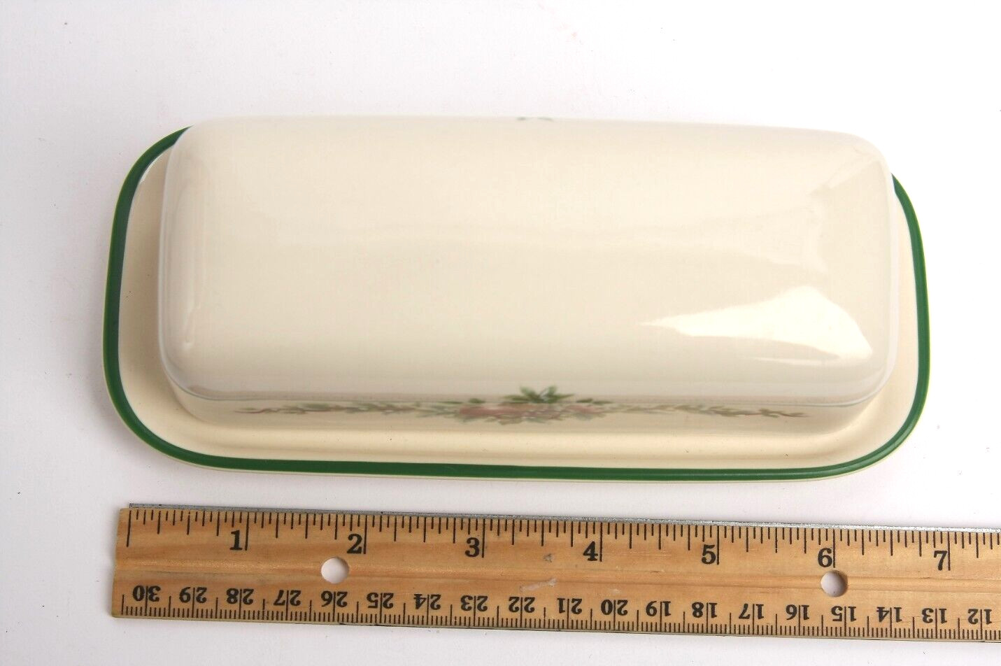 Vintage Pfaltzgraff HOLLY JOY Butter Dish 1/4 LB – 1994-1997 – Retired