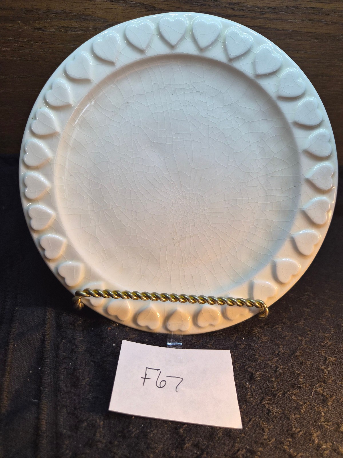 heart plates pottery