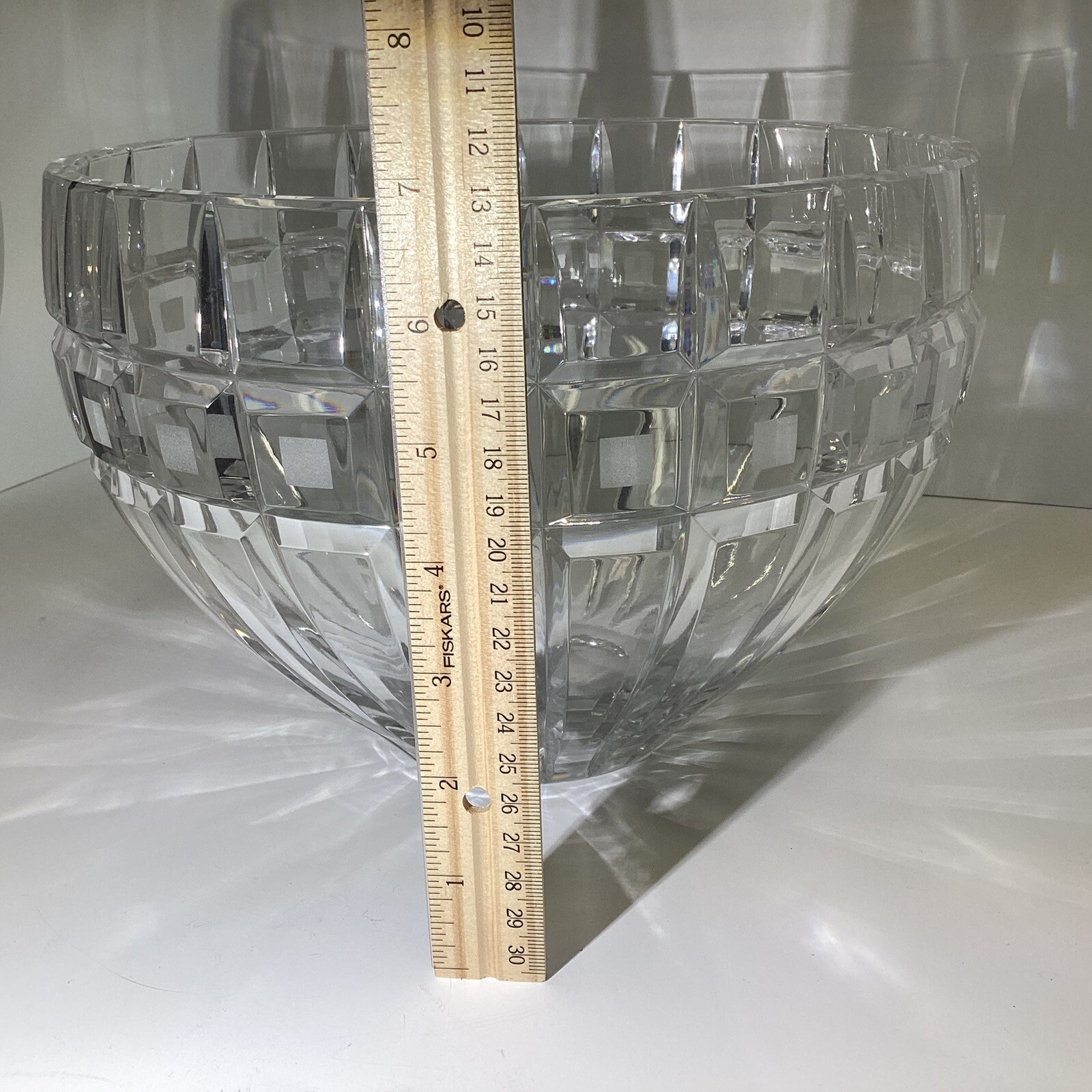 VTG Marquis by WATERFORD QUADRATA lead crystal bowl with box signed
