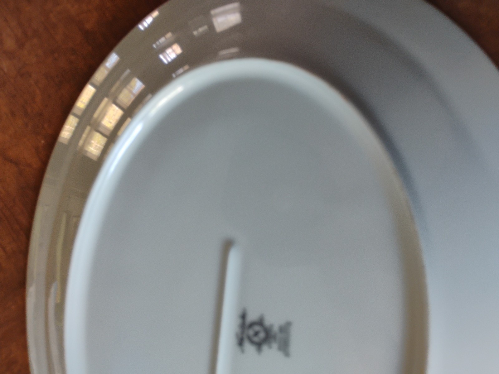 Noritake Fidelity Serving Platter Blue White Flowers Platinum Trim 13.75″