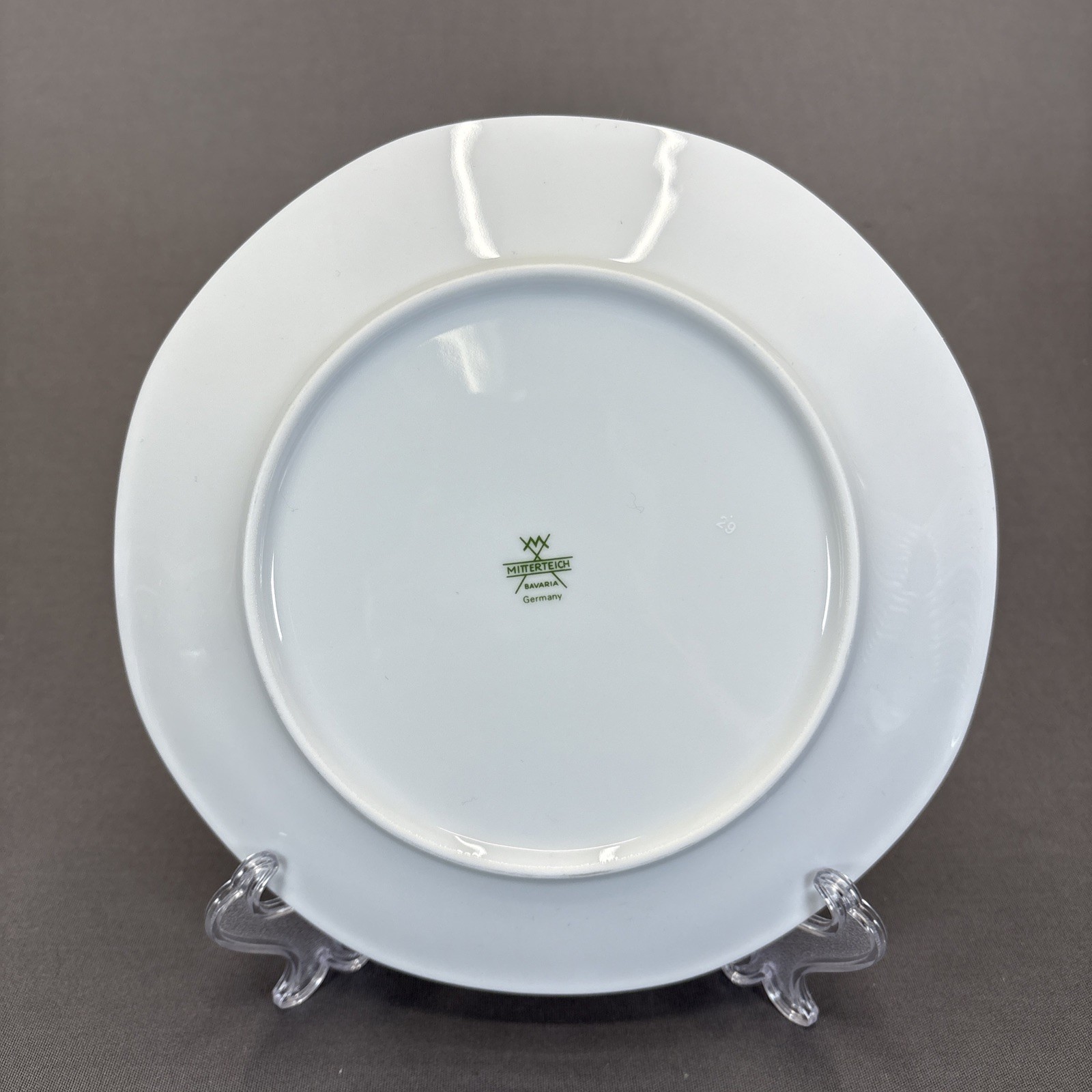 Mitterteich Bavaria Salad Plates 7 5/8″ Set of 4 Pink Flower MIT71 Embossed Edge
