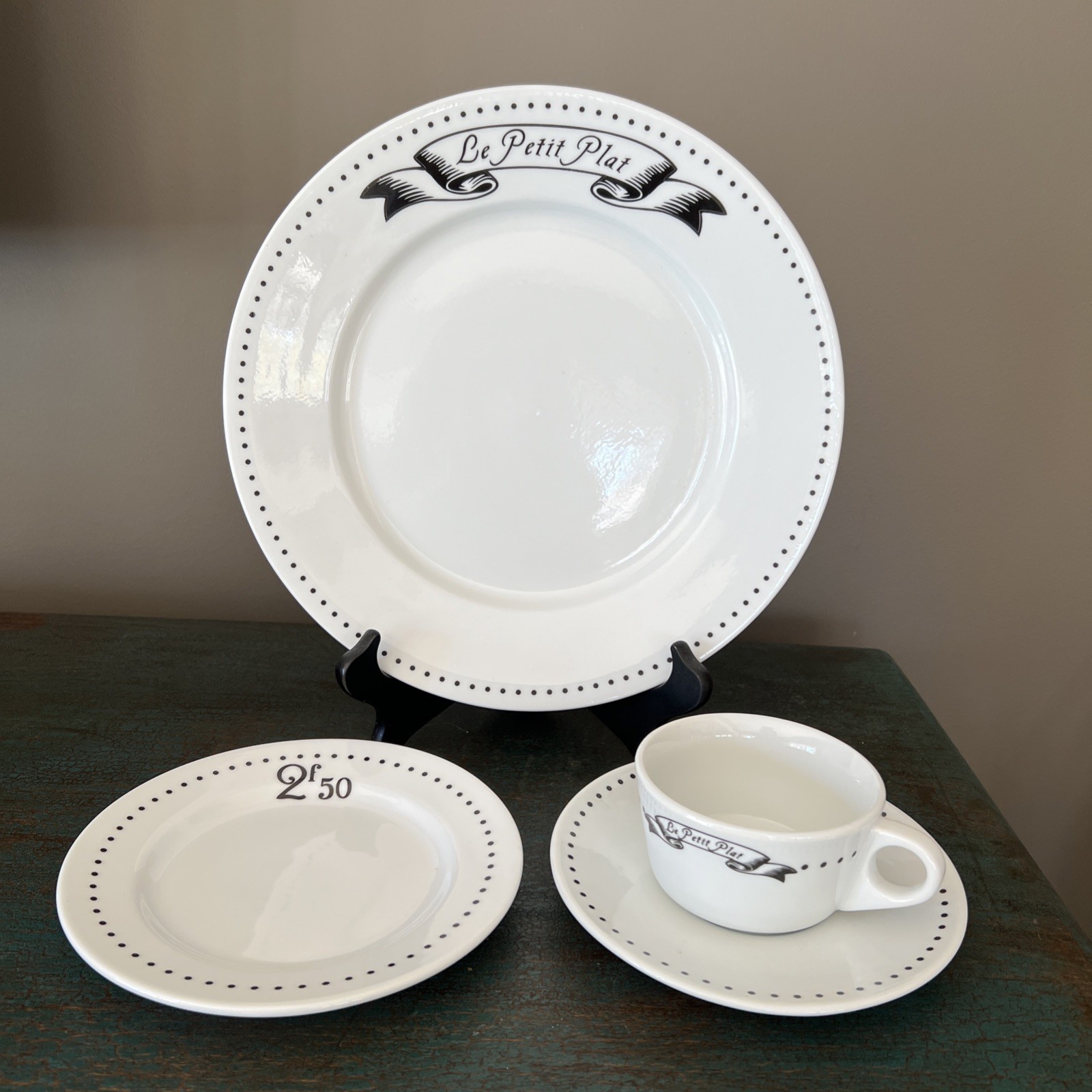 MARKETPLACE BISTRO DINNERWARE 4 PIECE PLACESETTING MENU DESIGN