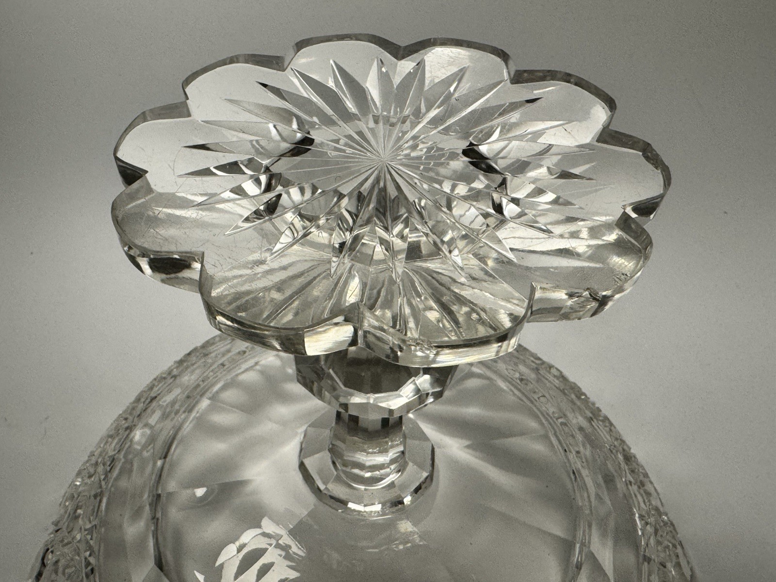Incredible Rare Antique Anglo Irish Pedestal Fruit Bowl Centerpiece